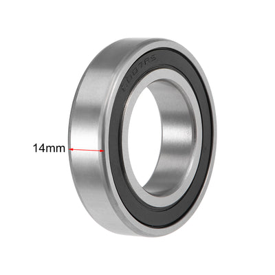 Harfington Deep Groove Ball Bearings Metric Double Sealed High Carbon Steel Z2 Bearing