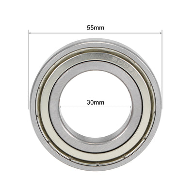 Harfington Deep Groove Ball Bearings Metric Double Shielded High Carbon Steel Z2