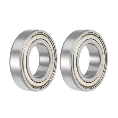 Harfington Deep Groove Ball Bearings Metric Double Shield High Carbon Steel Z2