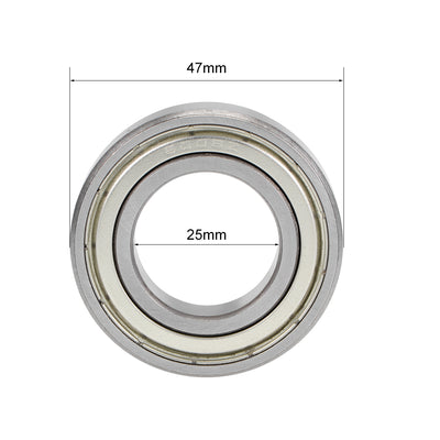 Harfington Deep Groove Ball Bearings Metric Double Shielded High Carbon Steel Z2