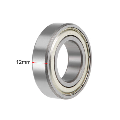 Harfington Deep Groove Ball Bearing Metric Double Shield High Carbon Steel Z2