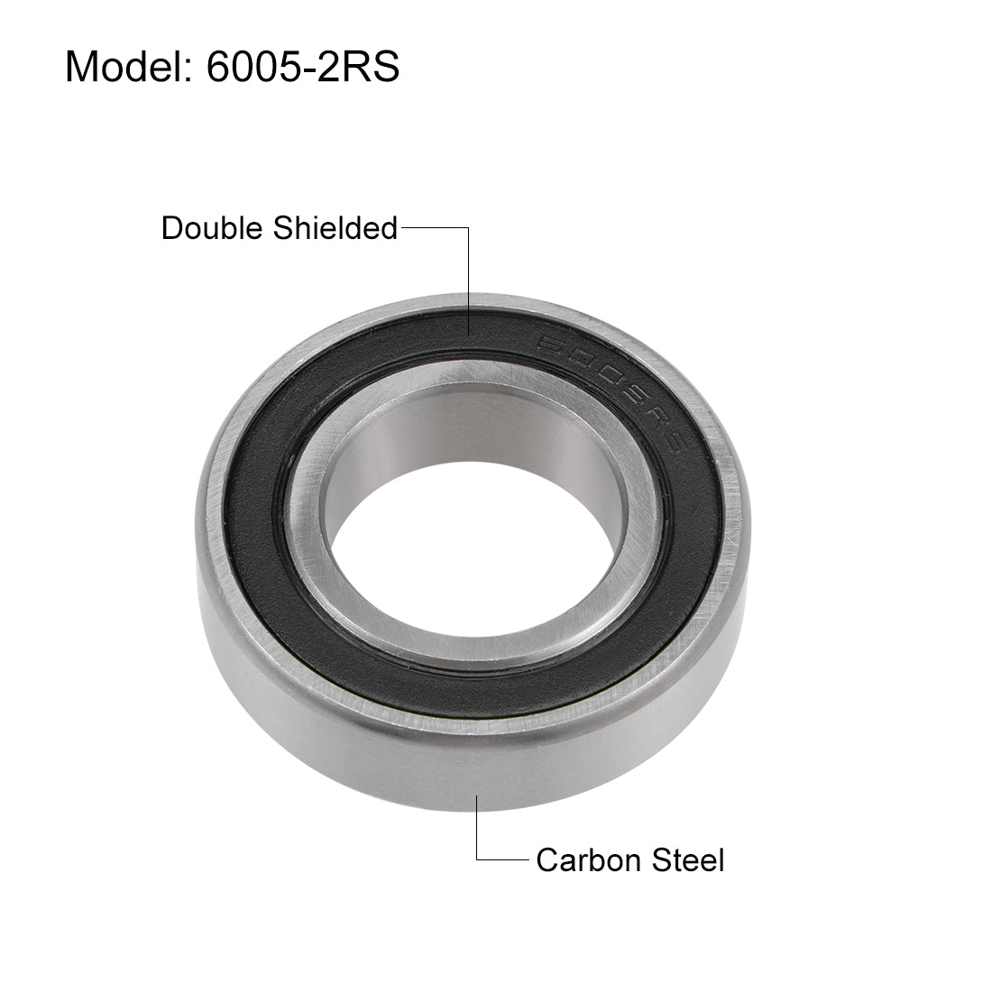 Harfington Deep Groove Ball Bearings Metric Double Sealed High Carbon Steel Z2