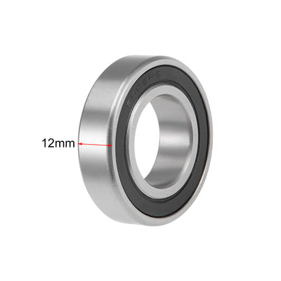 Harfington Deep Groove Ball Bearings Metric Double Sealed High Carbon Steel Z2