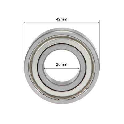 Harfington Deep Groove Ball Bearings Metric Double Shielded High Carbon Steel Z2