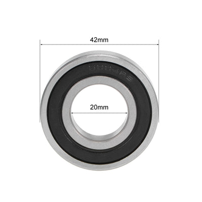 Harfington Deep Groove Ball Bearings Metric Double Seal High Carbon Steel Z2