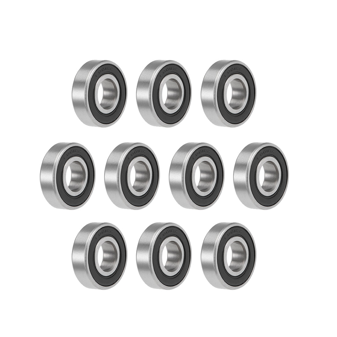 Harfington Deep Groove Ball Bearings Metric Double Seal High Carbon Steel Z2