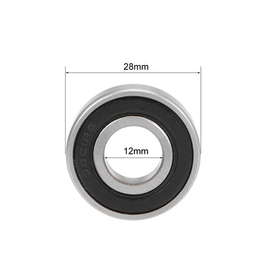 Harfington Deep Groove Ball Bearing Metric Double Seal High Carbon Steel Z2