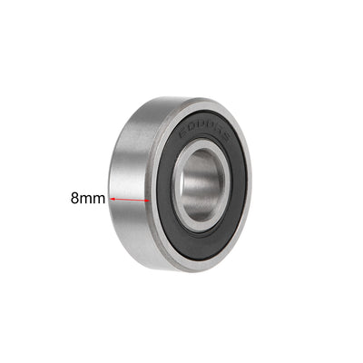 Harfington Deep Groove Ball Bearings Metric Double Sealed High Carbon Steel Z2 Bearing
