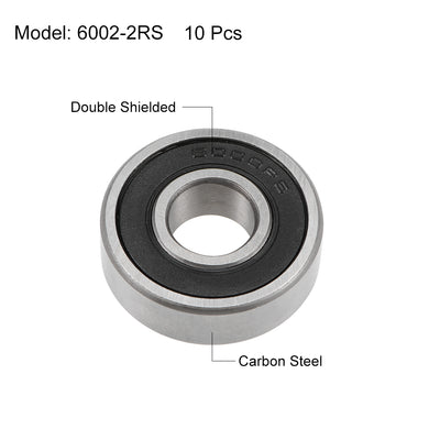 Harfington Deep Groove Ball Bearings Metric Double Seal High Carbon Steel Z2