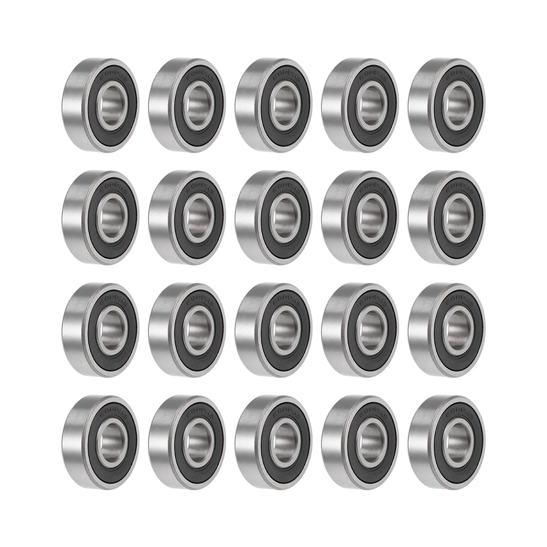 Harfington Deep Groove Ball Bearing Metric Double Seal High Carbon Steel Z2