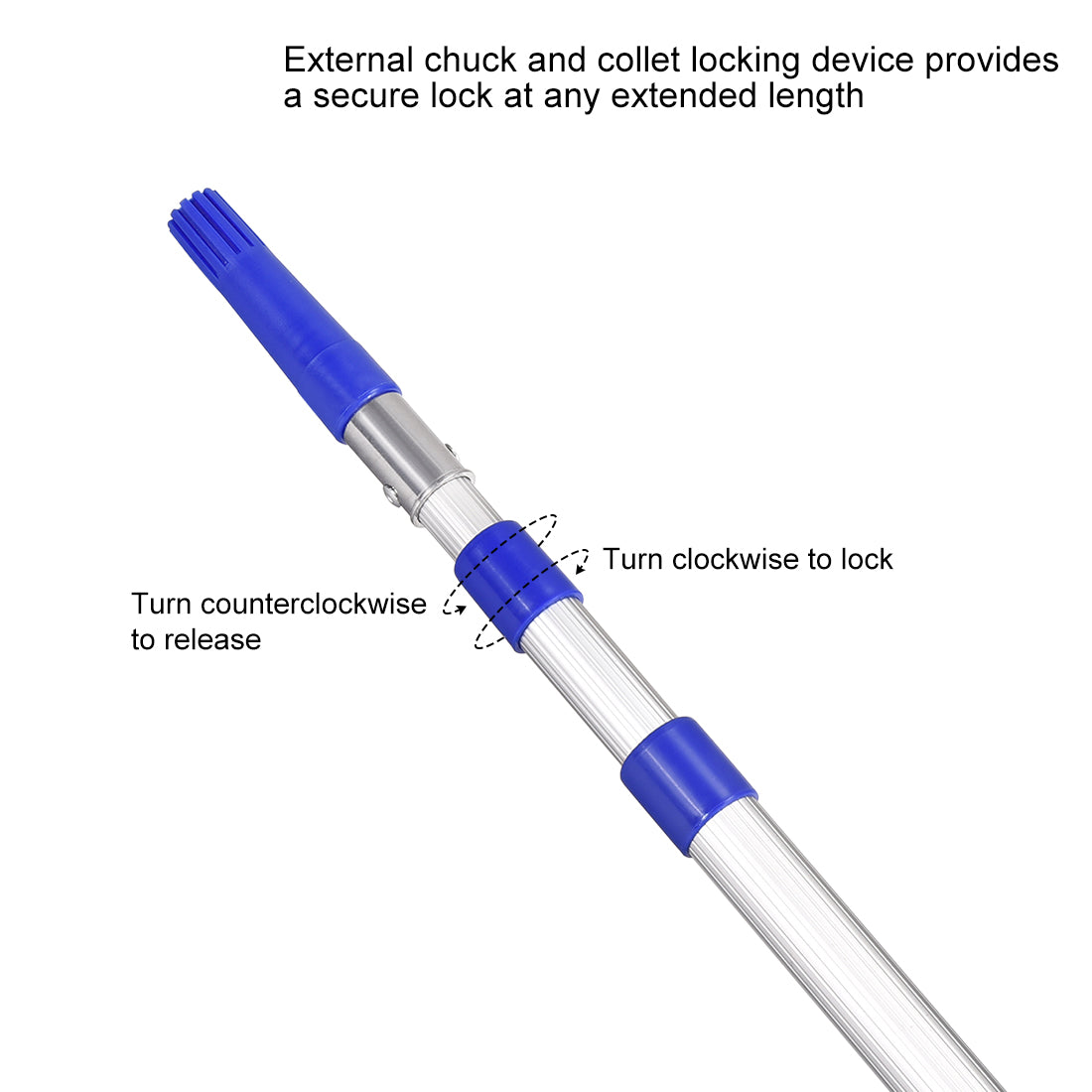 Harfington Extension Pole 3 Section 29-inch to 59-inch Aluminum Telescopic Pole for Paint Roller