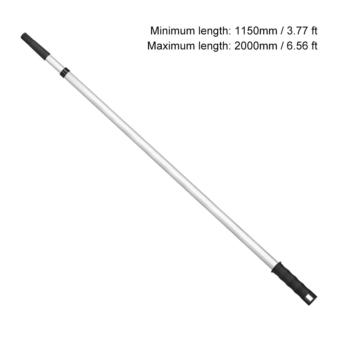 Harfington Extension Pole 2 Section 3.8 ft to 6.6 ft Aluminum Telescopic Pole for Paint Roller