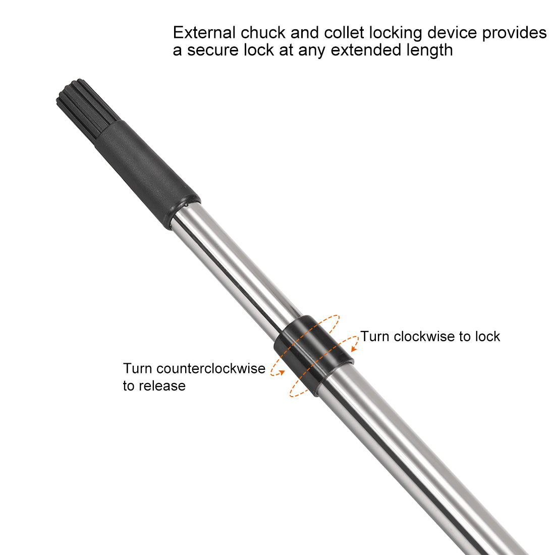 Harfington Paint Roller Stainless Steel Telescopic Extension Pole