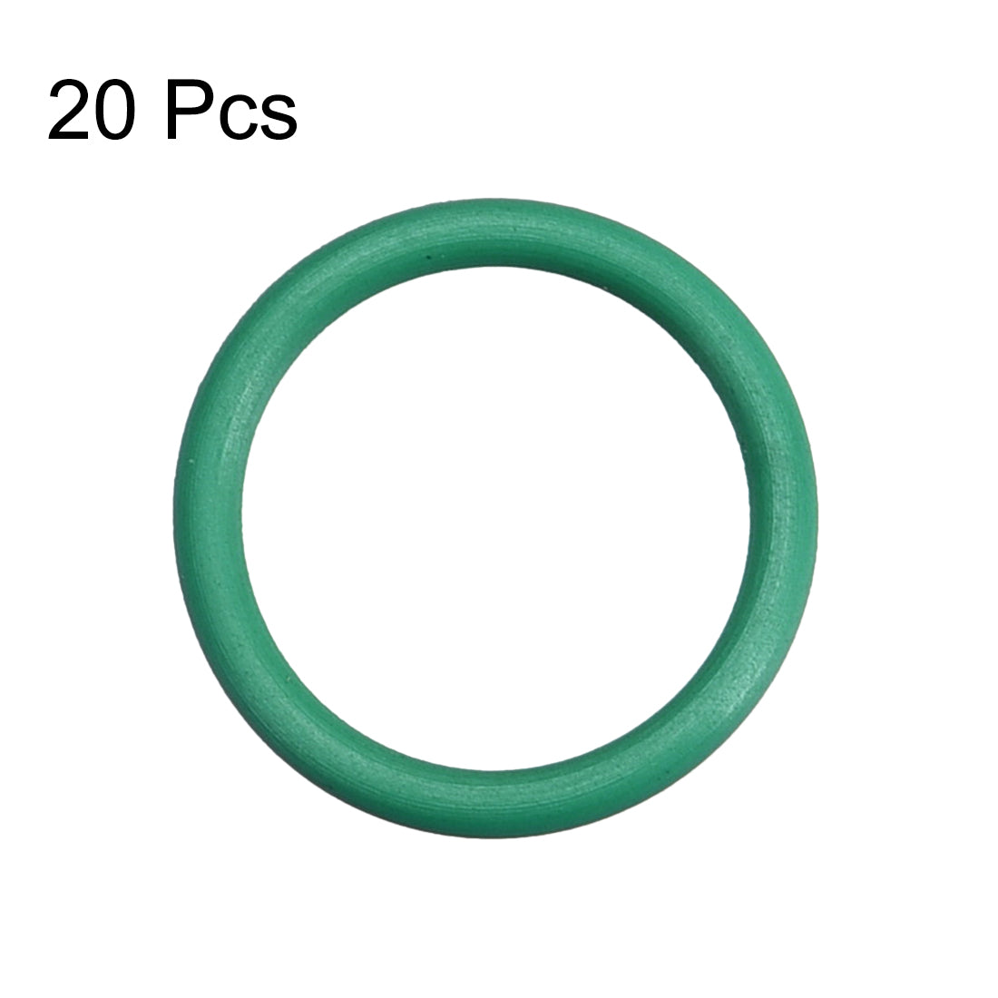 Harfington Fluorine Rubber O-Rings, FKM Seal Gasket for Vehicle Machinery Plumbing, Green Pack of 20