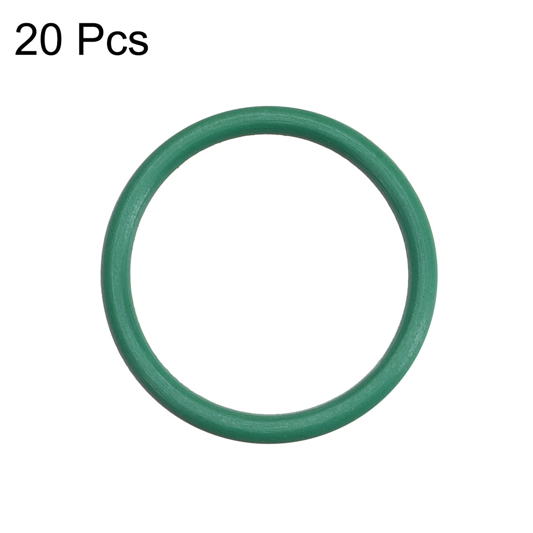 Harfington Fluorine Rubber O-Rings, FKM Seal Gasket for Vehicle Machinery Plumbing, Green Pack of 20