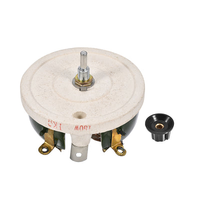 Harfington 150W 1K Ohm Wirewound Ceramic Potentiometer Variable Rheostat Resistor With Knob