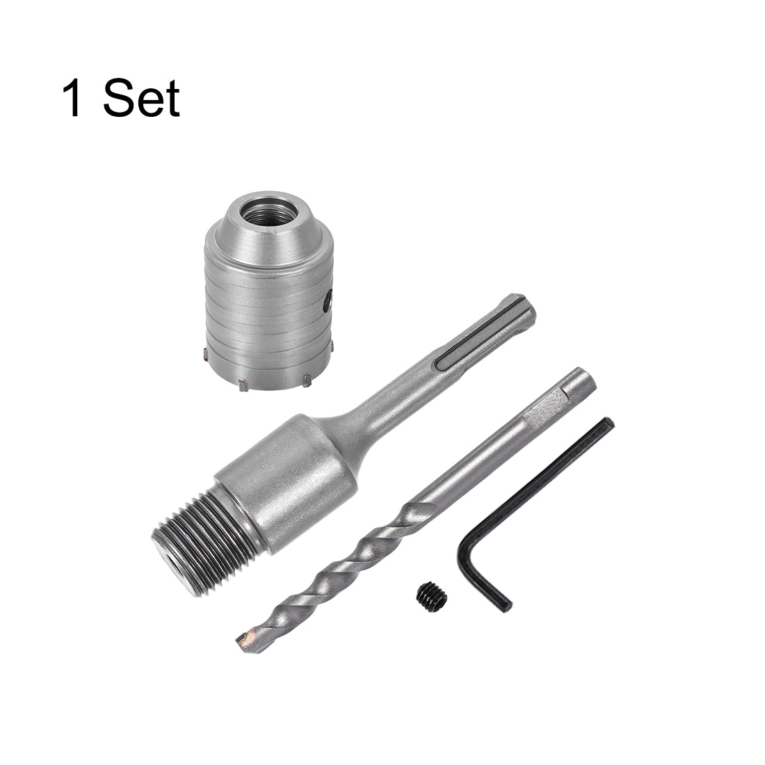 Harfington Wall Hole Drill Bit Hole Saw Connecting Rod Drill for SDS X4 Impact Drill
