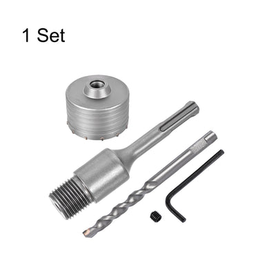 Harfington Wall Hole Drill Bit Hole Saw Connecting Rod Drill for SDS X4 Impact Drill
