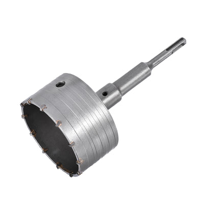 Harfington Wall Hole Drill Bit Hole Saw with Connecting Rod Drill for SDS X4 Impact Drill