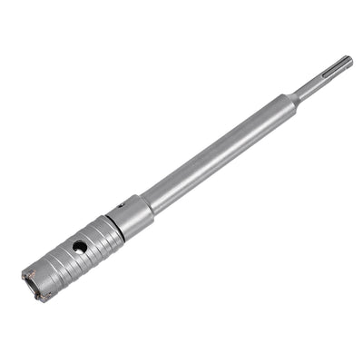 Harfington Wall Hole Drill Bit Stone Hole Saw Round Shank with Connecting Rod Drill for SDS X4 Impact Drill