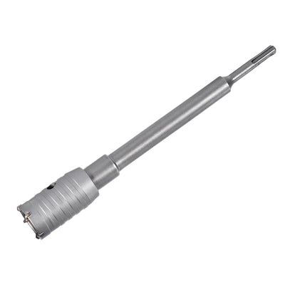 Harfington Wall Hole Drill Bit Stone Hole Saw Round Shank with Connecting Rod Drill for SDS X4 Impact Drill