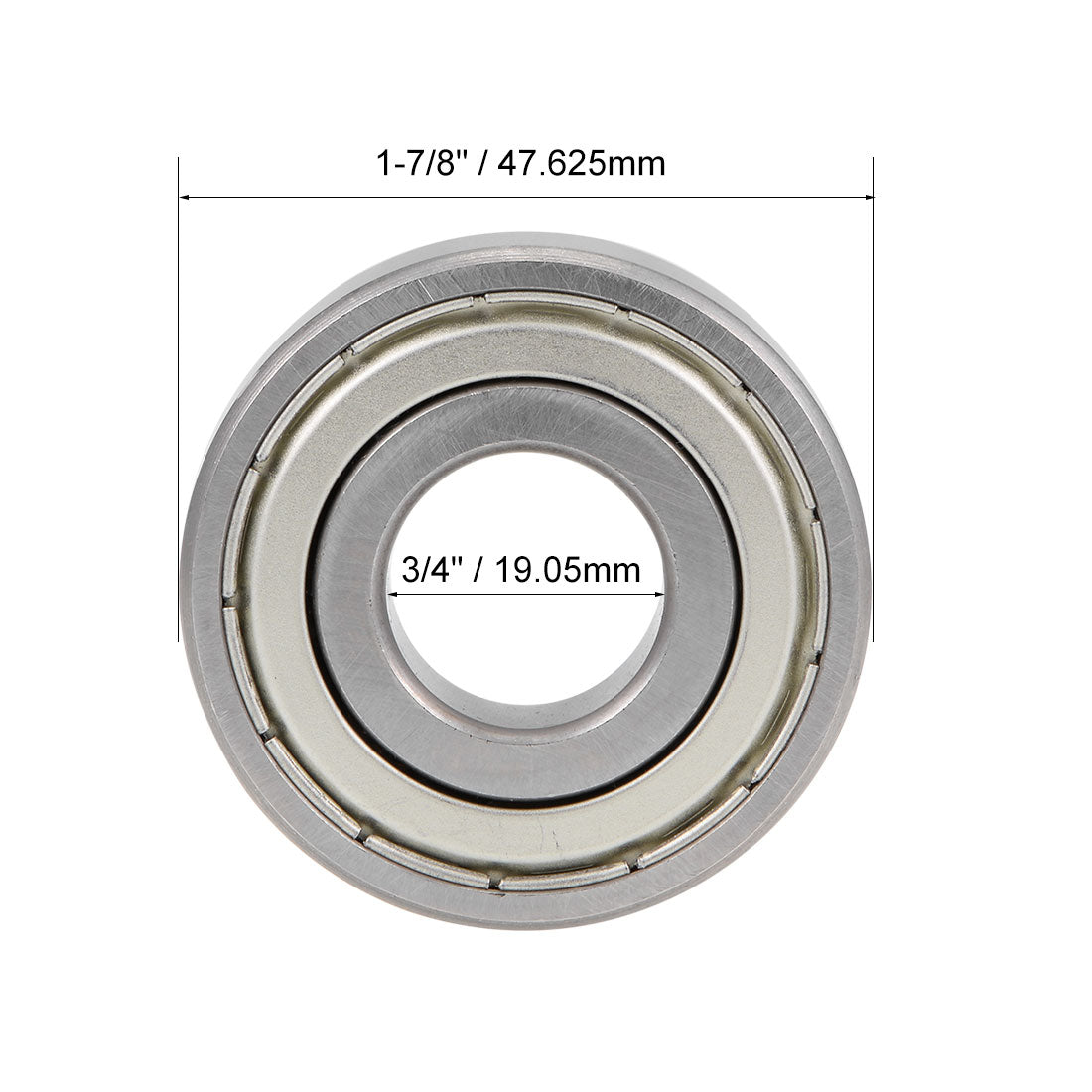 uxcell Uxcell Deep Groove Ball Bearings Inch Double Shielded Chrome Steel P0 Z2