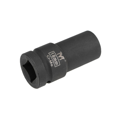 Harfington Drive by Deep Impact Socket, 6-Point, Cr-Mo Alloy Steel, Metric