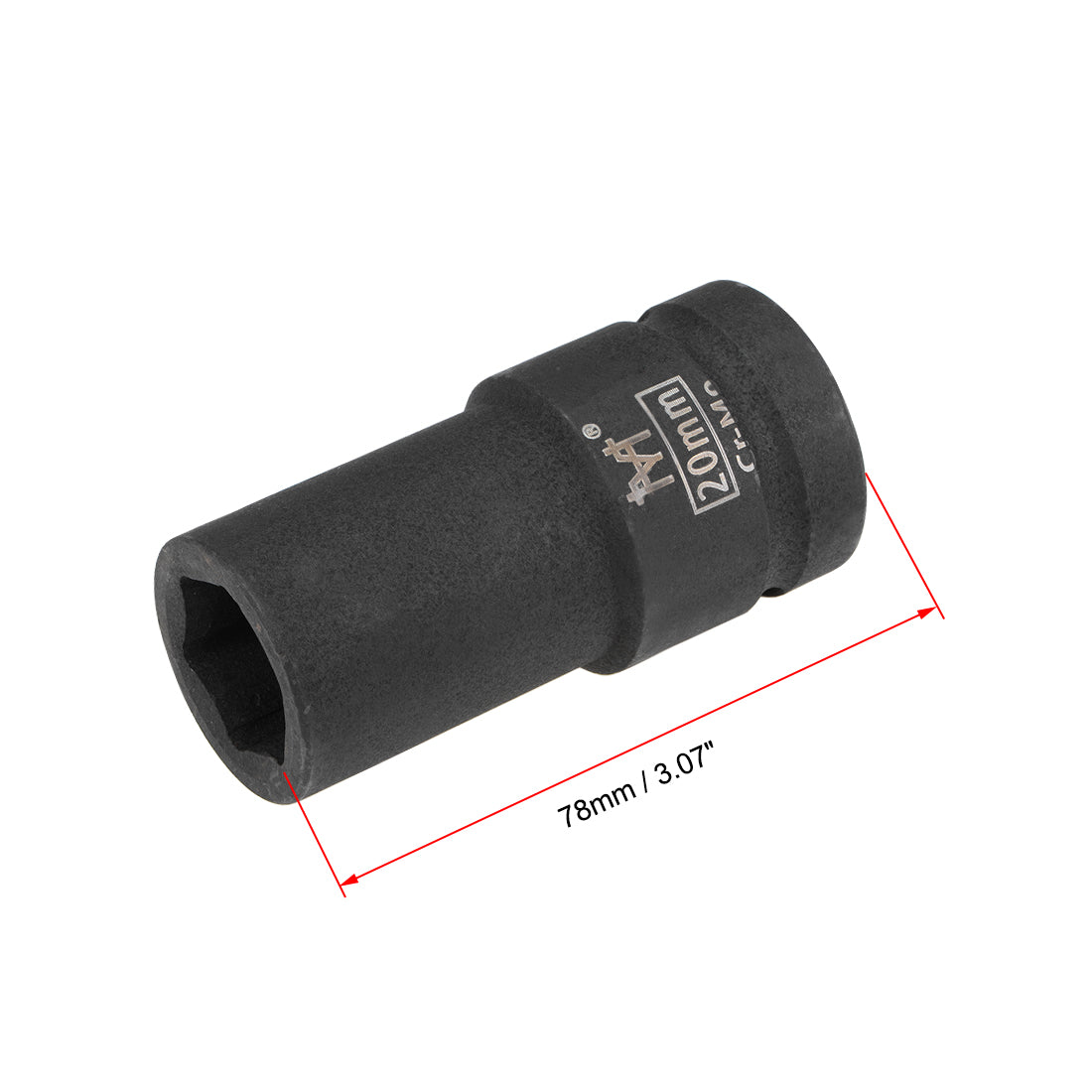 Harfington Drive by Deep Impact Socket, 6-Point, Cr-Mo Alloy Steel, Metric