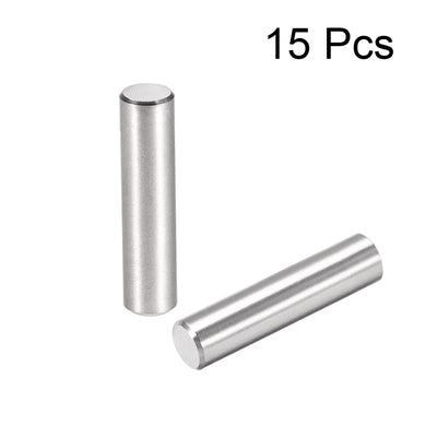 Harfington 15Pcs Dowel Pin 304 Stainless Steel Cylindrical Shelf Support Pin