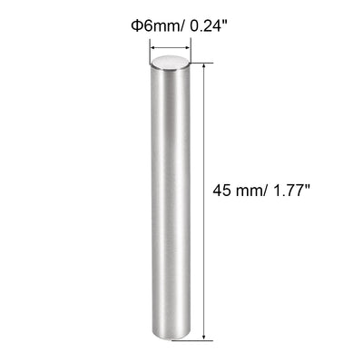 Harfington 10Pcs Dowel Pin 304 Stainless Steel Cylindrical Shelf Support Pin