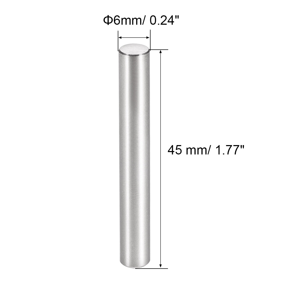 Harfington 15Pcs Dowel Pin 304 Stainless Steel Cylindrical Shelf Support Pin