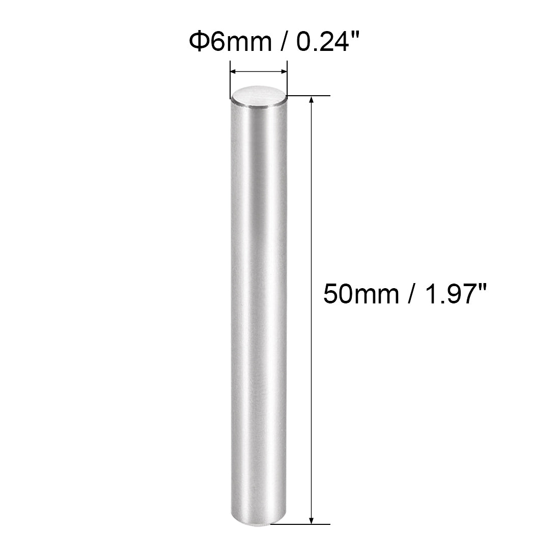Harfington 10Pcs Dowel Pin 304 Stainless Steel Cylindrical Shelf Support Pin