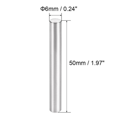 Harfington 10Pcs Dowel Pin 304 Stainless Steel Cylindrical Shelf Support Pin
