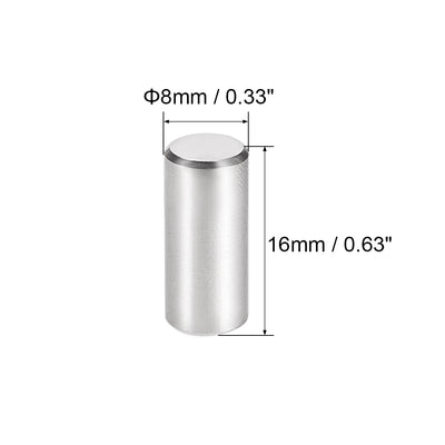 Harfington 10Pcs Dowel Pin 304 Stainless Steel Cylindrical Shelf Support Pin