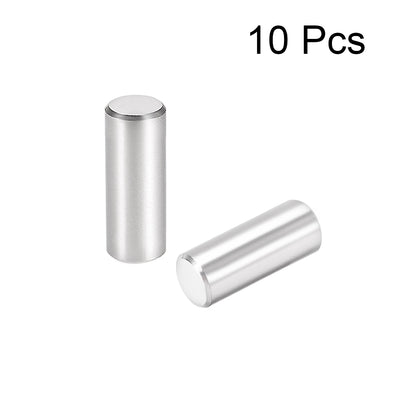 Harfington 10Pcs Dowel Pin 304 Stainless Steel Cylindrical Shelf Support Pin
