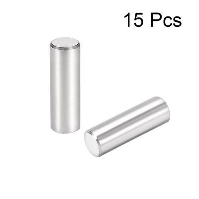 Harfington 15Pcs Dowel Pin 304 Stainless Steel Cylindrical Shelf Support Pin