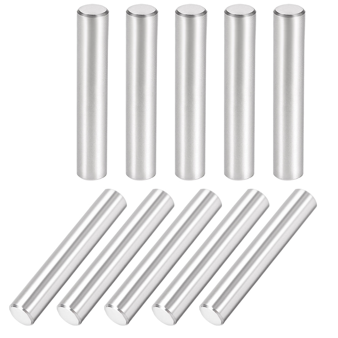 Harfington 10Pcs Dowel Pin 304 Stainless Steel Cylindrical Shelf Support Pin