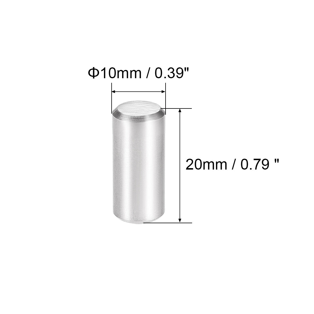 Harfington 2Pcs Dowel Pin 304 Stainless Steel Cylindrical Shelf Support Pin