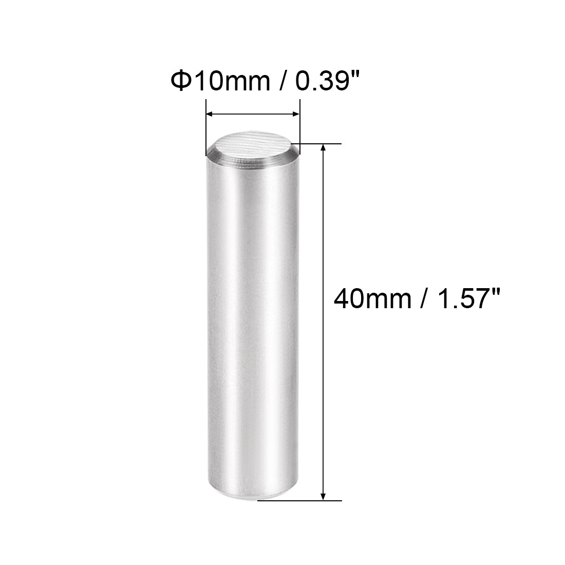 Harfington 2Pcs Dowel Pin 304 Stainless Steel Cylindrical Shelf Support Pin