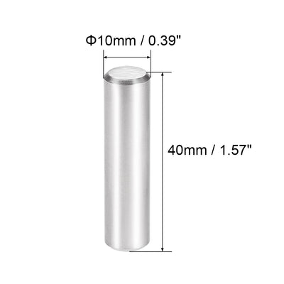 Harfington 2Pcs Dowel Pin 304 Stainless Steel Cylindrical Shelf Support Pin