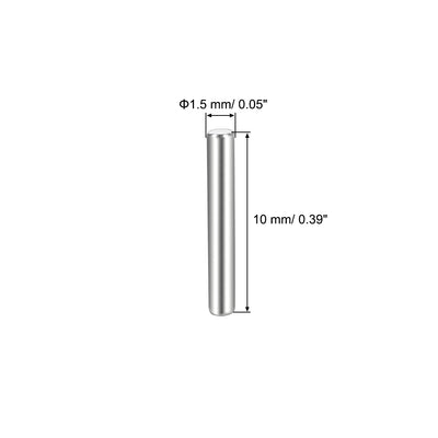 Harfington 15Pcs Dowel Pin 304 Stainless Steel Cylindrical Shelf Support Pin Fasten Elements Silver Tone