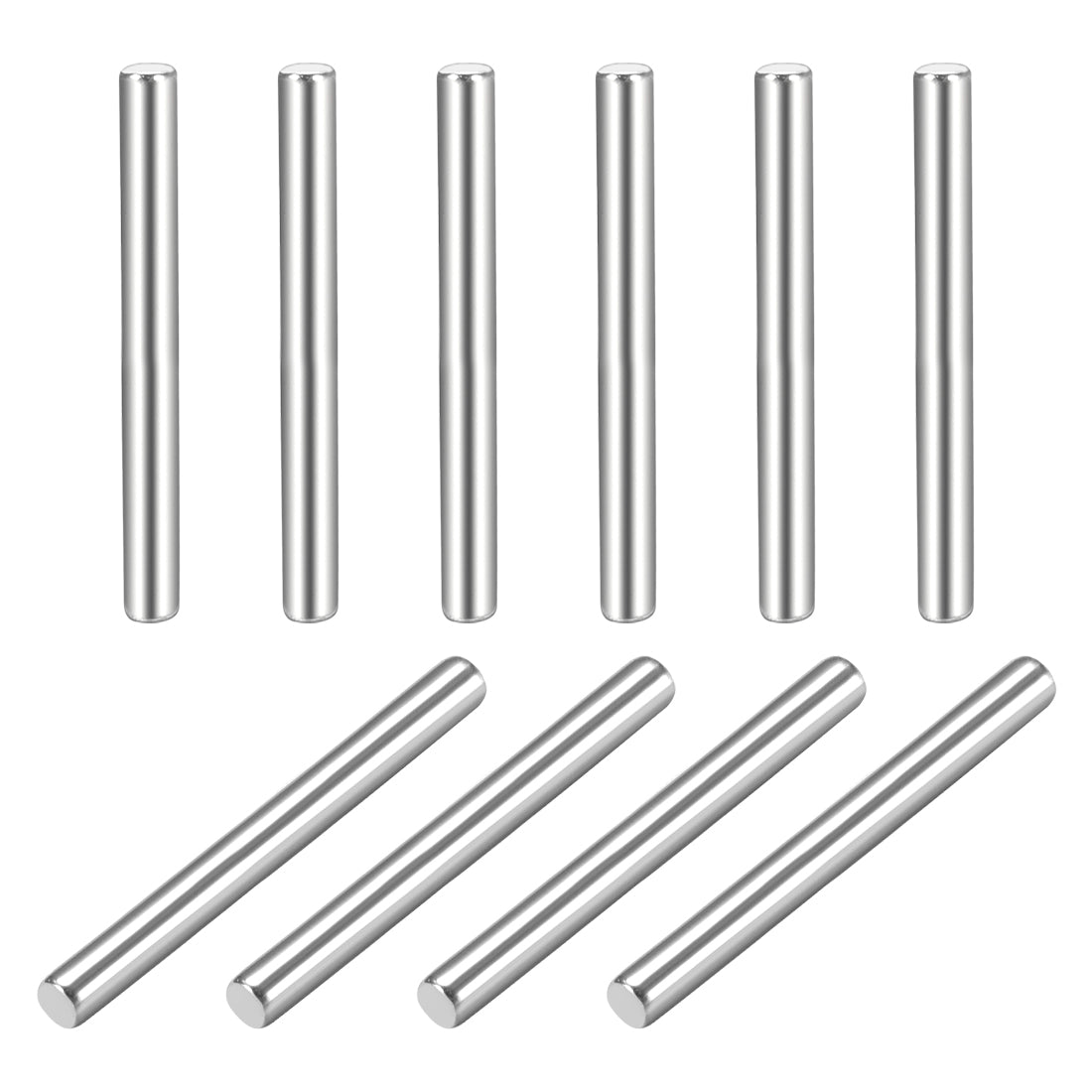 Harfington 10Pcs  Dowel Pin 304 Stainless Steel Cylindrical Shelf Support Pin