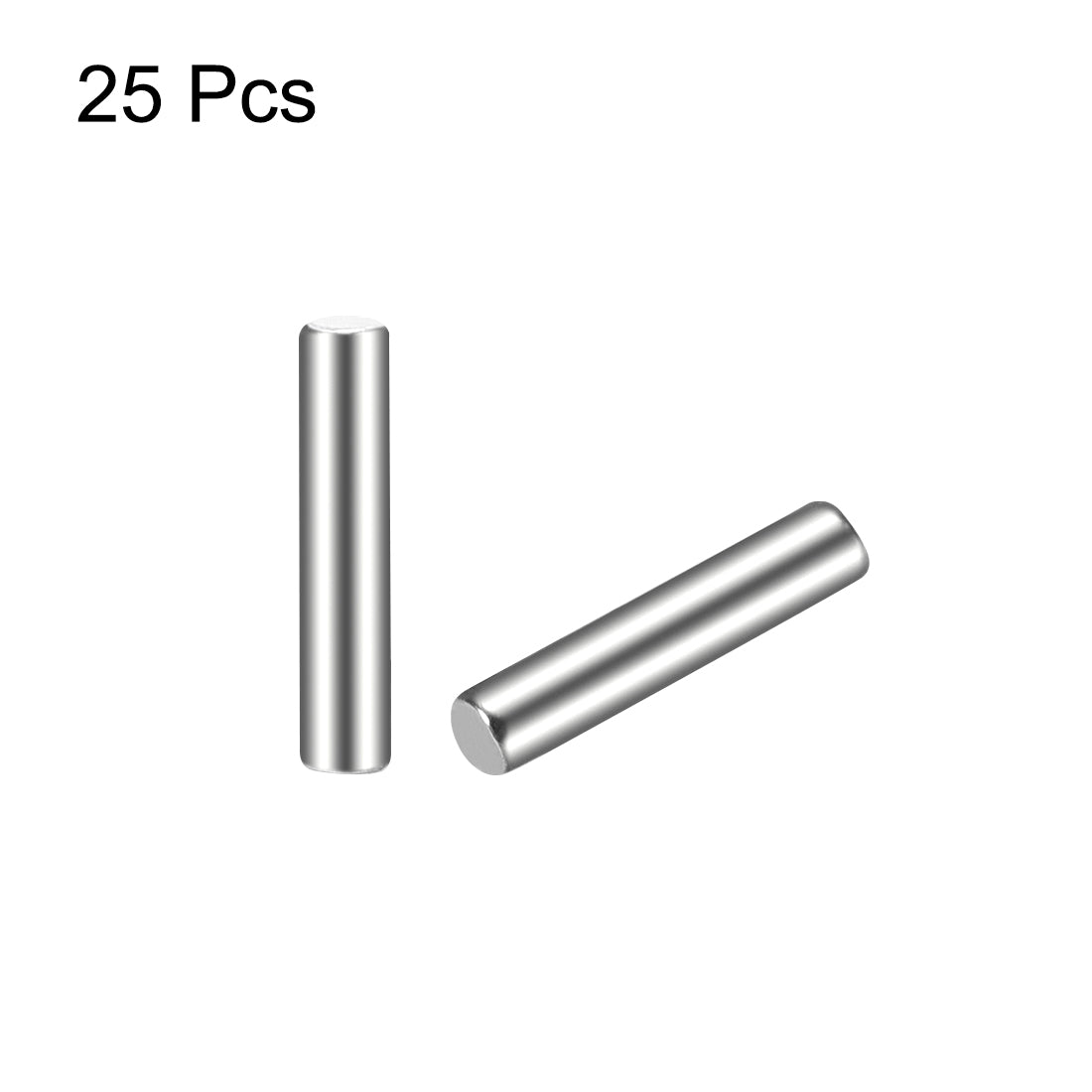 Harfington 25Pcs Dowel Pin 304 Stainless Steel Cylindrical Shelf Support Pin