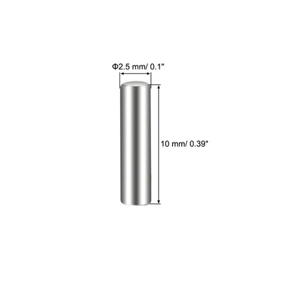 Harfington 25Pcs Dowel Pin 304 Stainless Steel Cylindrical Shelf Support Pin