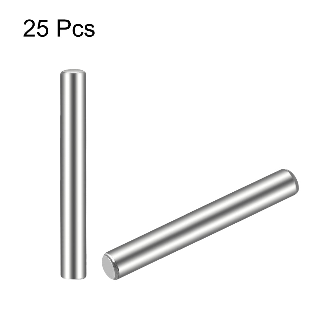 Harfington 25Pcs Dowel Pin 304 Stainless Steel Cylindrical Shelf Support Pin