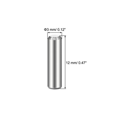 Harfington 50Pcs Dowel Pin 304 Stainless Steel Cylindrical Shelf Support Pin