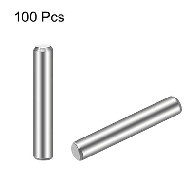 Harfington 100Pcs  Dowel Pin 304 Stainless Steel Cylindrical Shelf Support Pin