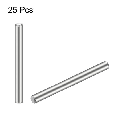Harfington 25Pcs Dowel Pin 304 Stainless Steel Cylindrical Shelf Support Pin