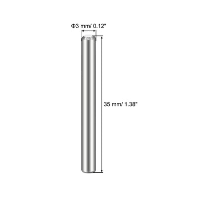 Harfington 25Pcs Dowel Pin 304 Stainless Steel Cylindrical Shelf Support Pin