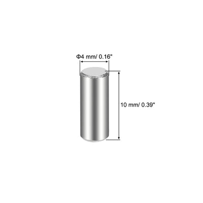 Harfington 50Pcs Dowel Pin 304 Stainless Steel Cylindrical Shelf Support Pin